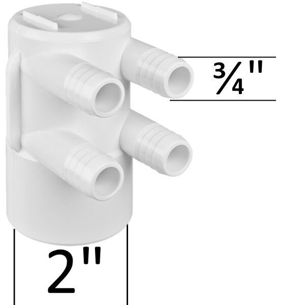 Fördelare med ändplugg 4P