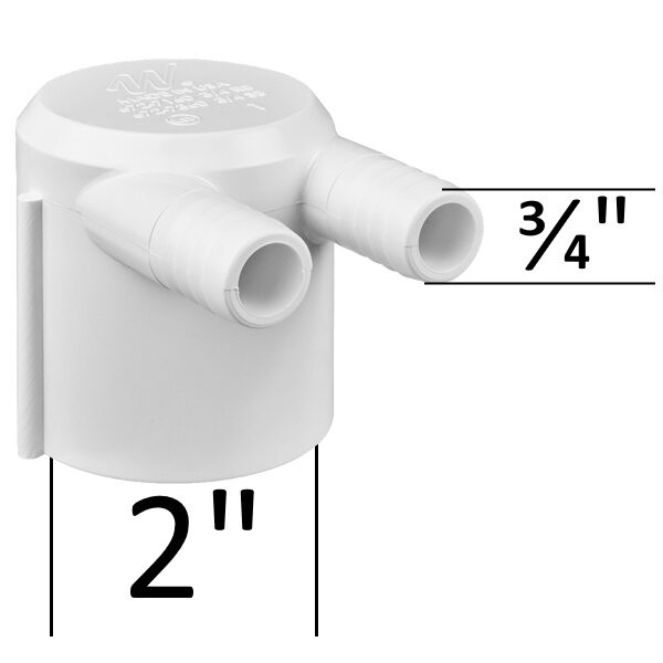 Fördelare med ändplugg 2P