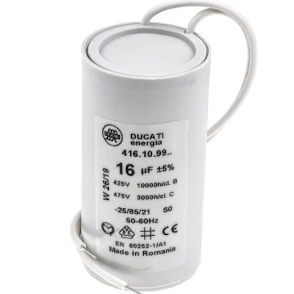 Kondensator 16uf 450V wire no stud